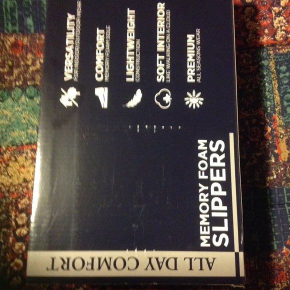 Haggar Men's Venetian Quilted Nylon Olive Slippers Size: XL(11-12) New in Box - Picture 5 of 6